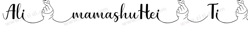 AlimamashuHeiTi regu字体转换